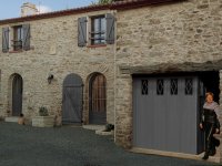 Porte de garage grise